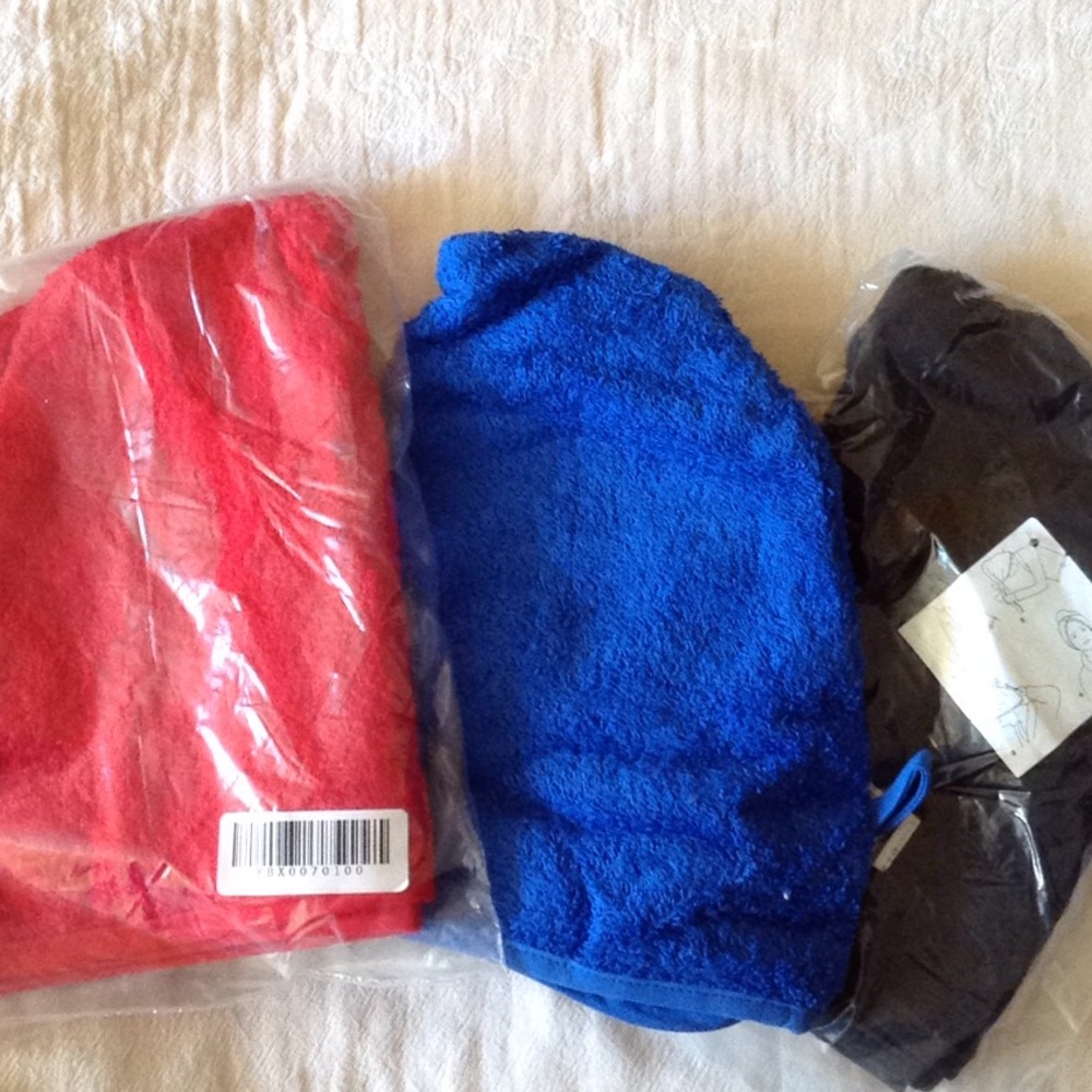 Hair robe. Bundle of 3. 100% cotton.